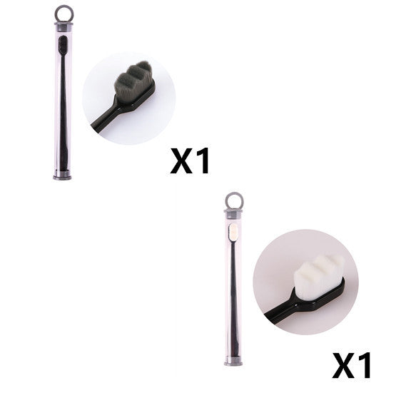 Ultra-fine Toothbrush Super Soft Bristle Deep Cleaning Brush Portable For Oral Care Tools Teeth Care Oral Cleaning Travel - happyshop365247