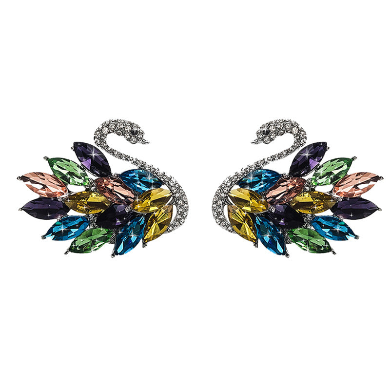 Car Crystal Diamond Swan Air Outlet Clip