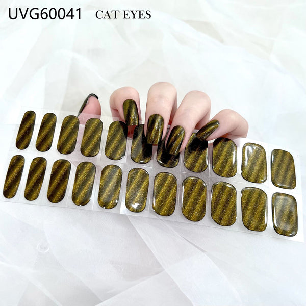 Blush Nail Stickers Uv Semi-baked Gel - happyshop365247