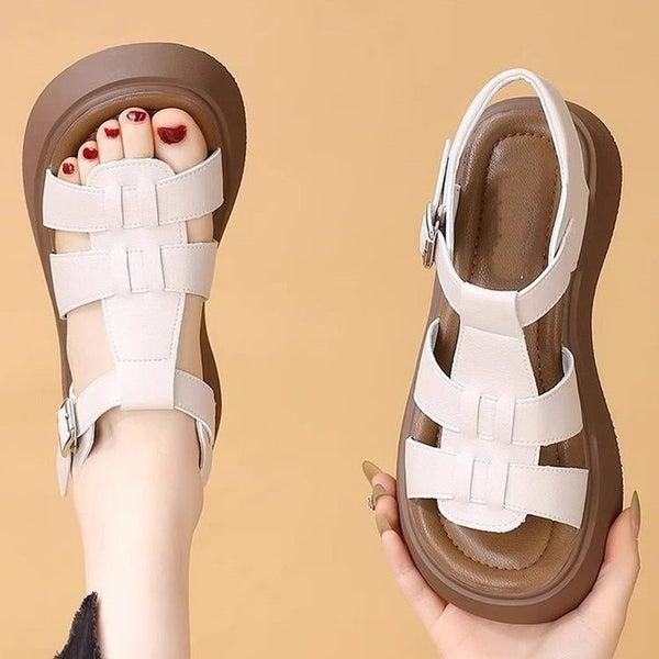 Super popular high-end ss for women, thick-soled height-increasing sandals for women, summer outdoor wear - happyshop365247