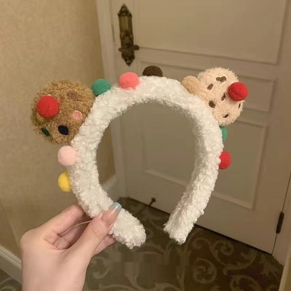 Cute Face Wash Hair Bands Female Cartoon Headwear Hair Band Headband Apply - happyshop365247