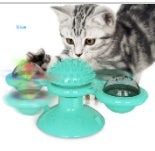 Cat Rotating Windmill Multi-Function Toys Itch Scratching Device Teeth Shining Toy - happyshop365247