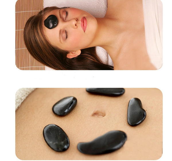 Beauty SPA Health Massage Energy Stone Natural Volcanic Hot Stone Back Essential Oil Massage Hot Stone - happyshop365247