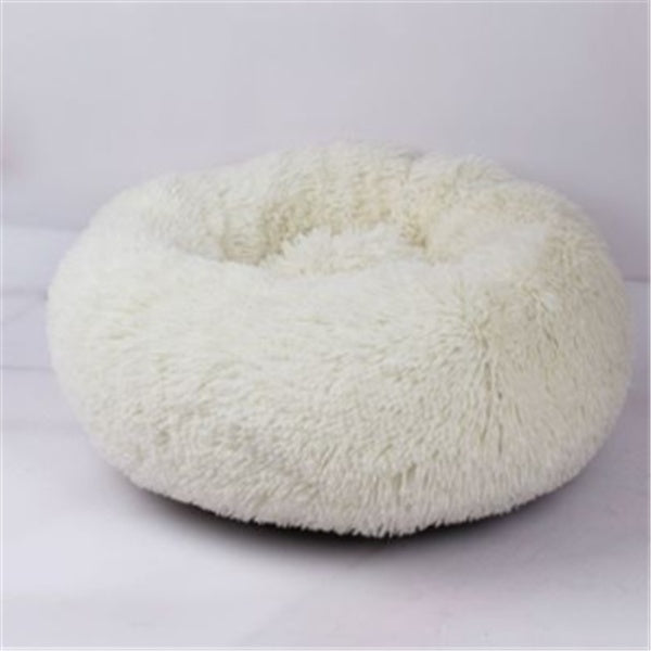 Round Long Hairy Autumn And Winter Nest Pad Cat Mattress - happyshop365247