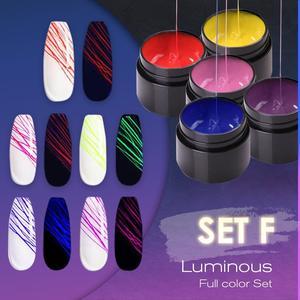 Manicure Luminous Nail Art Spider Nail Gel UV Nail Polish - happyshop365247
