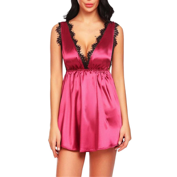 Women Sexy Bra Nightdress Nightwear Lingerie Nightwear Nightdress - happyshop365247