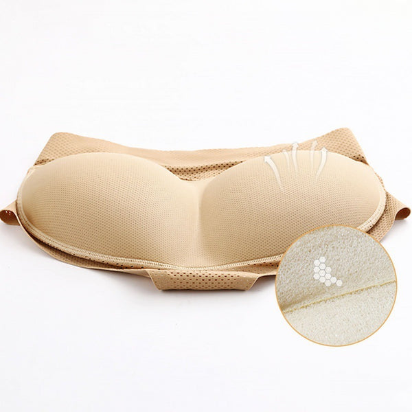 Women Middle Waist Sexy Pad Butt Lifter Hip Enhancer Fake Ass Mesh Underwear Push Up Panties Butt Body Shaper Seamless Buttocks - happyshop365247