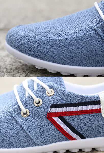 Men'S Soft-Soled Canvas Shoes, Sports And Leisure Old Beijing Cloth Shoes, Peas Shoes - happyshop365247