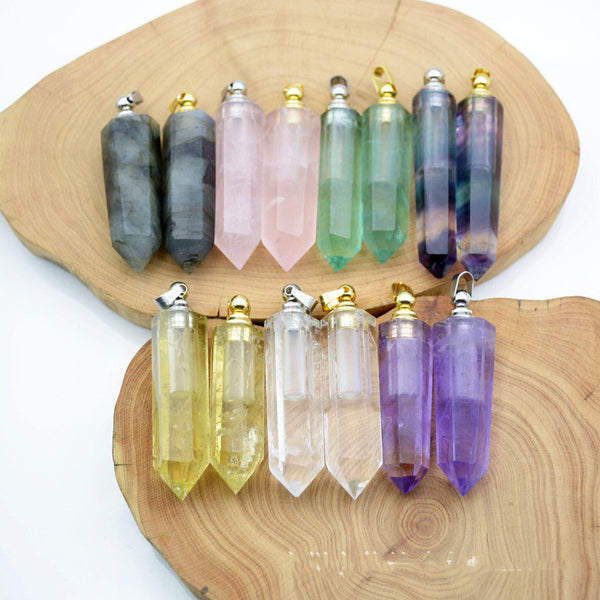 Natural Crystal Pendant Perfume Bottle - happyshop365247