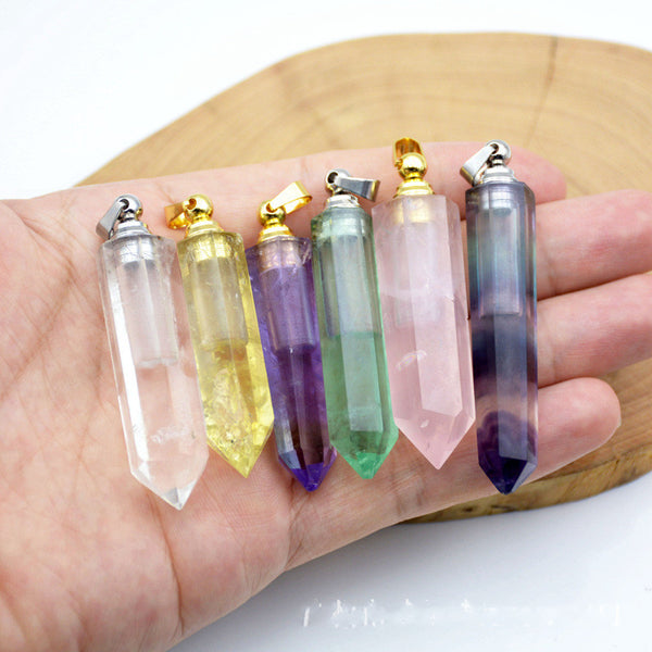 Natural Crystal Pendant Perfume Bottle - happyshop365247