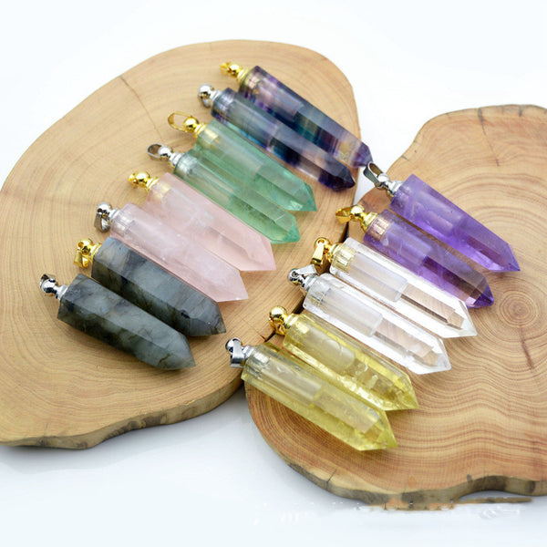 Natural Crystal Pendant Perfume Bottle - happyshop365247