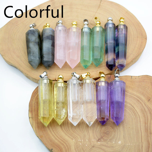 Natural Crystal Pendant Perfume Bottle - happyshop365247