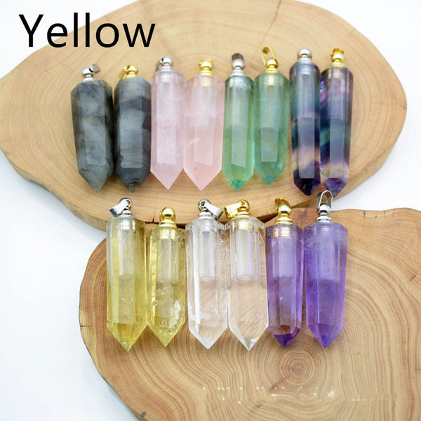 Natural Crystal Pendant Perfume Bottle - happyshop365247