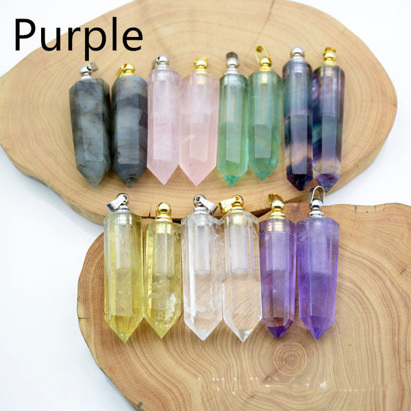 Natural Crystal Pendant Perfume Bottle - happyshop365247