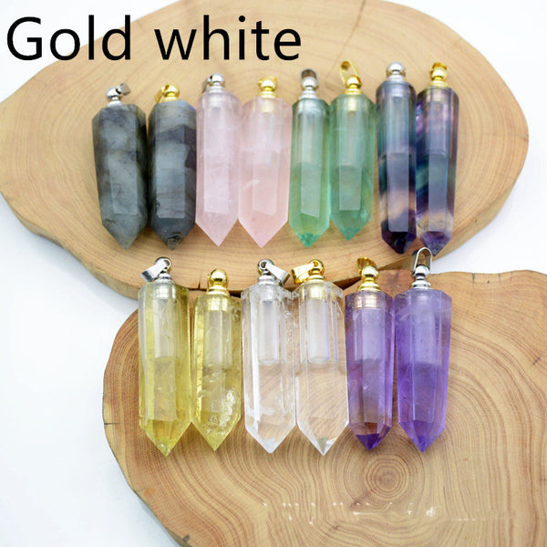 Natural Crystal Pendant Perfume Bottle - happyshop365247