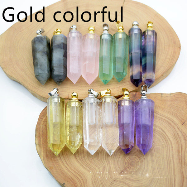 Natural Crystal Pendant Perfume Bottle - happyshop365247