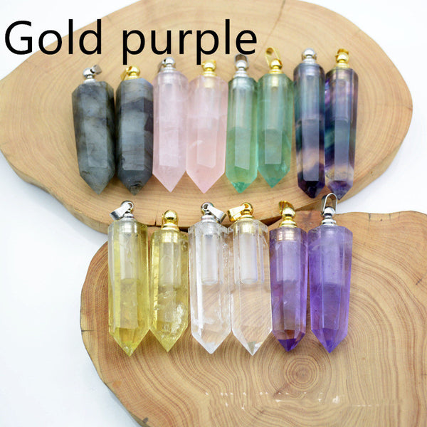 Natural Crystal Pendant Perfume Bottle - happyshop365247