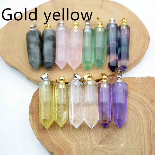 Natural Crystal Pendant Perfume Bottle - happyshop365247
