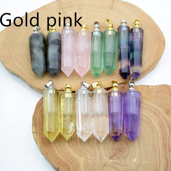 Natural Crystal Pendant Perfume Bottle - happyshop365247
