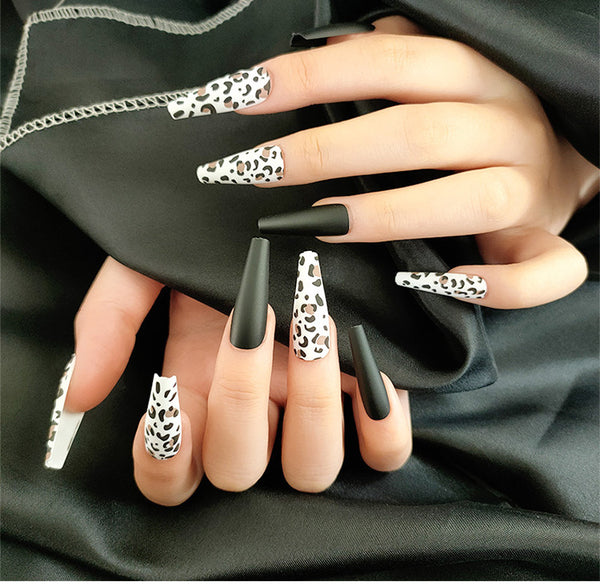 Long Ballet Nails With Flat And Pointed Water Droplets - happyshop365247