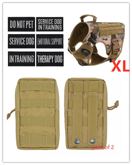 Military Tactical Dog Harness German Shepherd Adjustable Pet Dog Back - happyshop365247