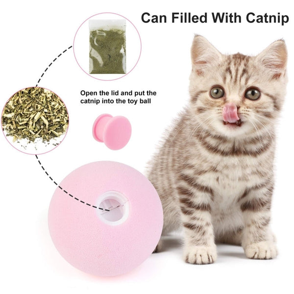 Smart Cat Toys Interactive Ball Catnip Cats Toy Playing Ball - happyshop365247