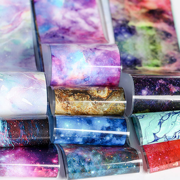 Popular Nail Applique Retro Night Starry Sky Starry Paper - happyshop365247