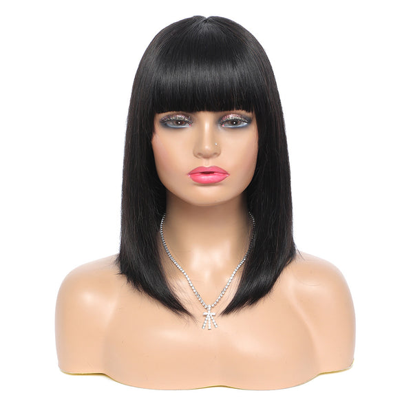 Women's Short Hair Series Real Hair Bob Headgear - happyshop365247