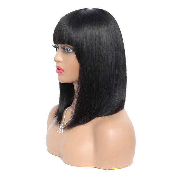 Women's Short Hair Series Real Hair Bob Headgear - happyshop365247