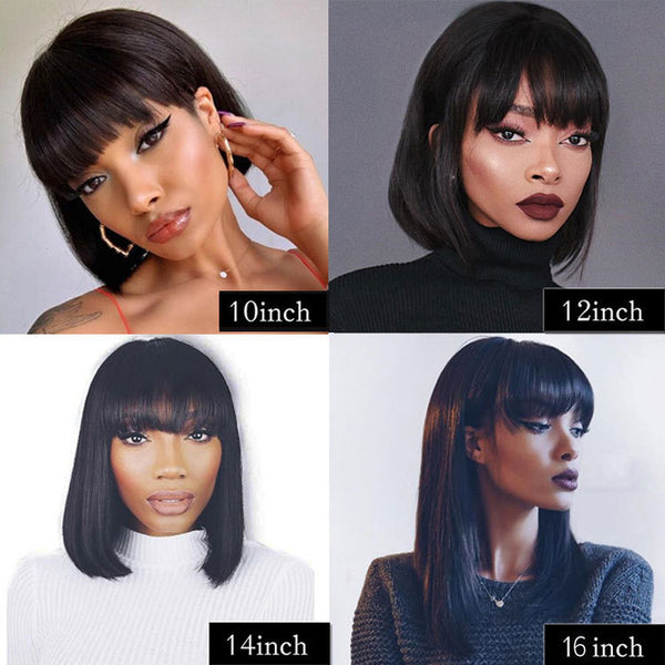 Unice Hair Full Machine Human Hair Wigs For Black Women - happyshop365247
