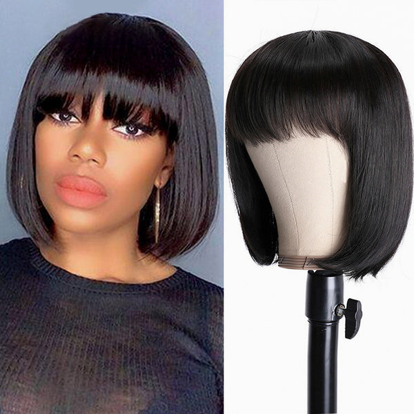 Unice Hair Full Machine Human Hair Wigs For Black Women - happyshop365247