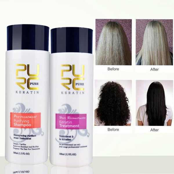 PURC Straightening Hair Repair And Straighten Damage Hair Products Brazilian Keratin Treatment Purifying Shampoo - happyshop365247