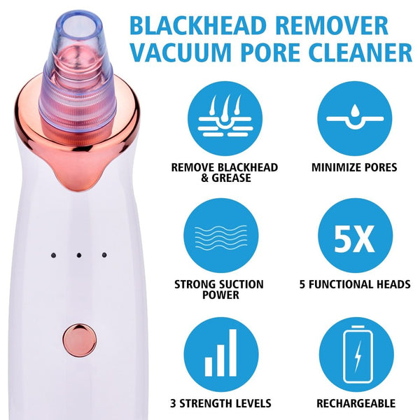 Blackhead Instrument Electric Suction Facial Washing Instrument Beauty Acne Cleaning Blackhead Suction Instrument - happyshop365247
