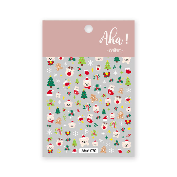 Nail Art Sticker Santa Claus Cartoon - happyshop365247