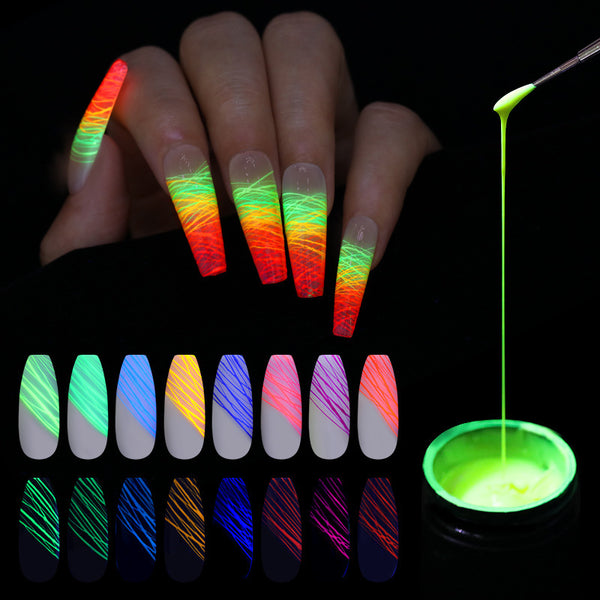 Manicure Luminous Nail Art Spider Nail Gel UV Nail Polish - happyshop365247