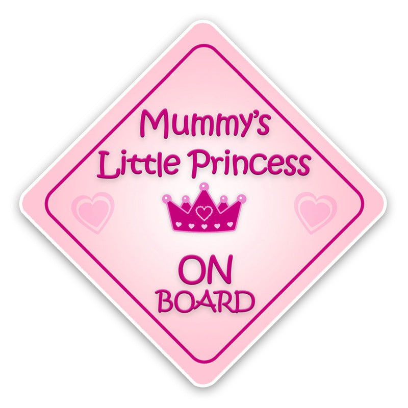Little Princess Crown Car Sticker