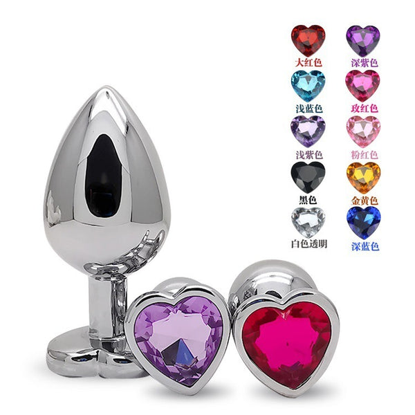 Sexual Products Adult Products Metal Backyard Heart-Shaped Anal Plug Anal Expansion Toys Sex Products Alternative - happyshop365247