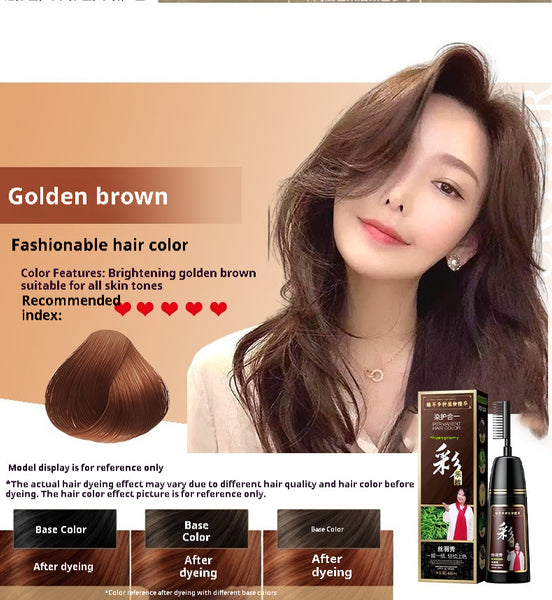 Plant Pure Hair Dye Color Hair Dyeing Cover White Hair Hair Color Cream - happyshop365247