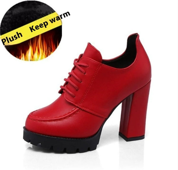 Women's Platform With Thick Heels And High Heels - happyshop365247