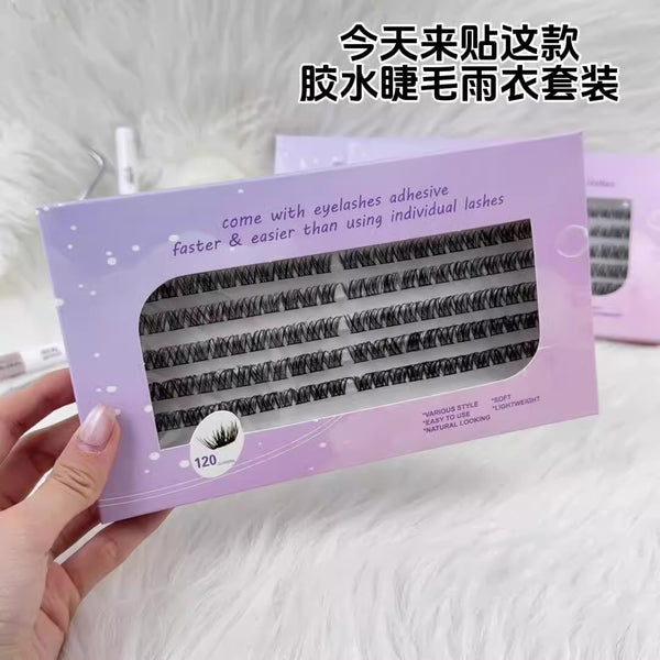 Self-grafting Single Cluster Eyelash Set - happyshop365247