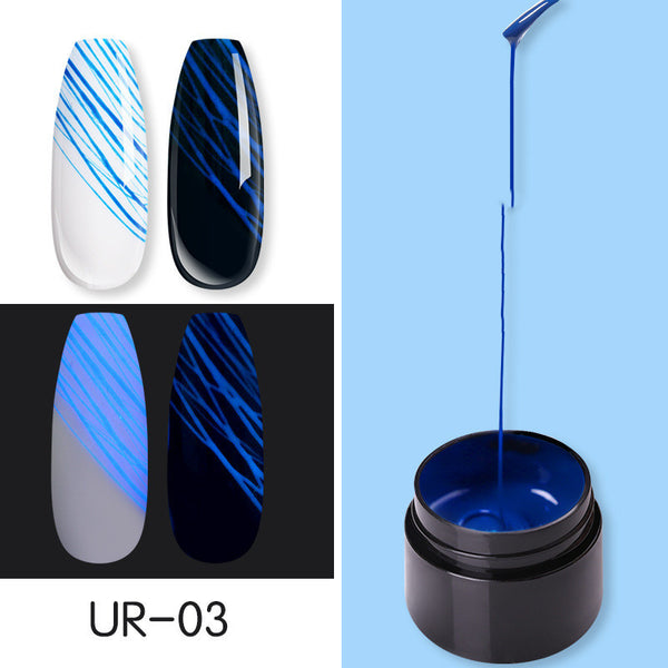 Manicure Luminous Nail Art Spider Nail Gel UV Nail Polish - happyshop365247