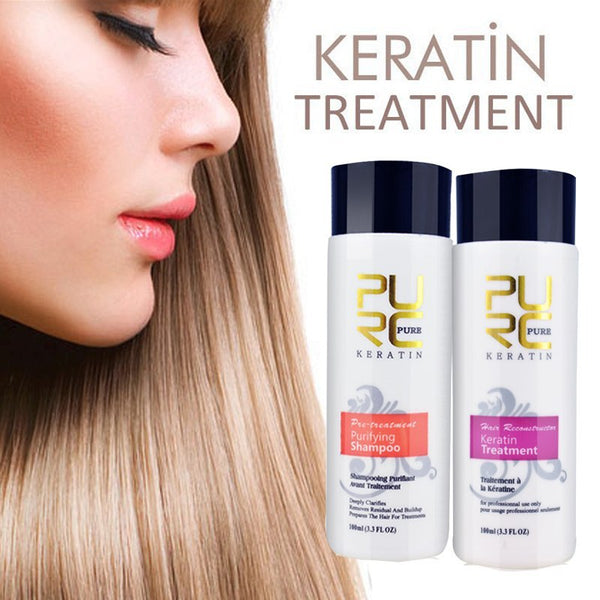PURC Straightening Hair Repair And Straighten Damage Hair Products Brazilian Keratin Treatment Purifying Shampoo - happyshop365247