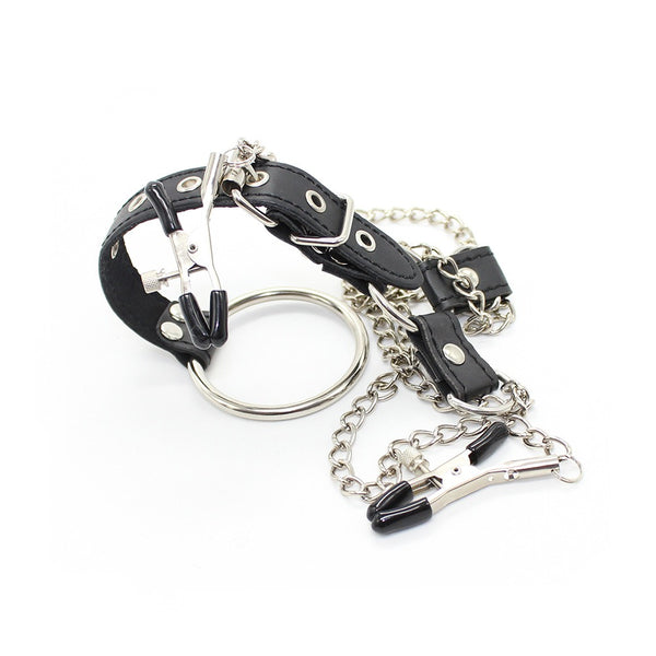 Adult Sex Products Chain Milk Clip JJ Ring Men's Binding Training Props - happyshop365247