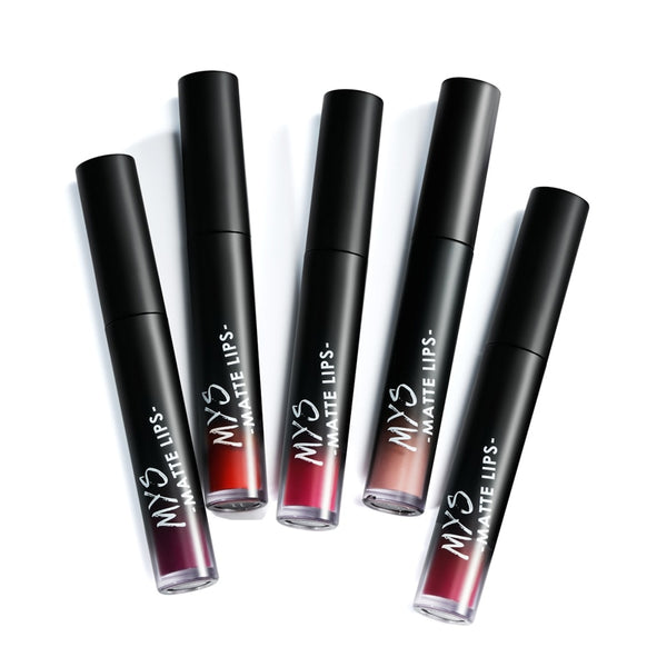 MYS Brand Makeup Matte Liquid Lipstick Tint Waterproof Make Up Long Lasting Lip Stick Nude Lip Gloss Cosmetics Batom - happyshop365247