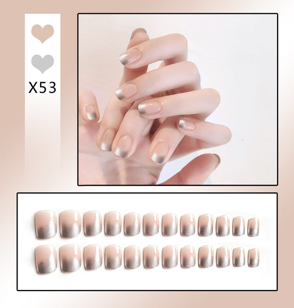 French Worn Removable Nails And Diamonds - happyshop365247