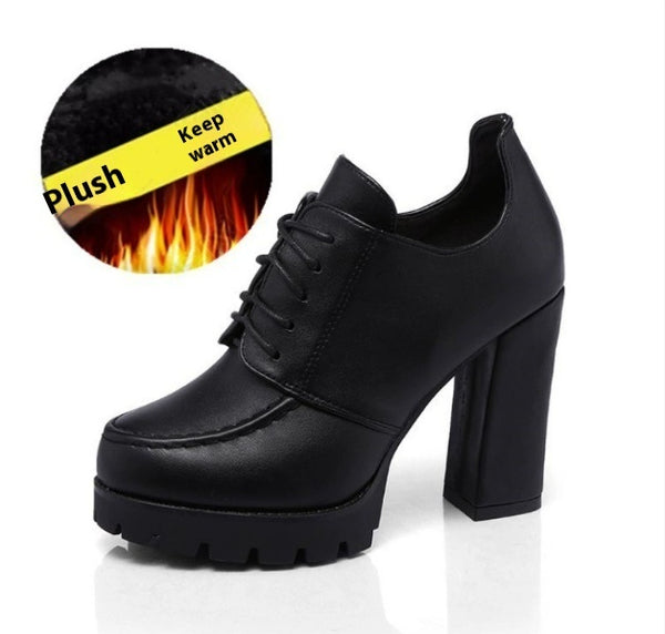 Women's Platform With Thick Heels And High Heels - happyshop365247