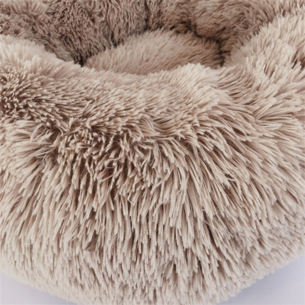 Round Long Hairy Autumn And Winter Nest Pad Cat Mattress - happyshop365247