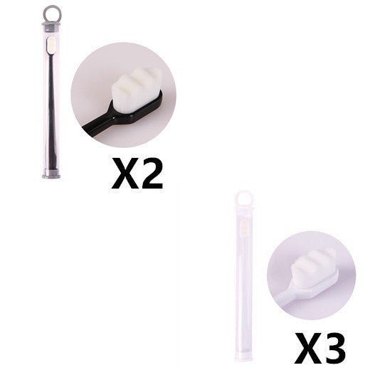 Ultra-fine Toothbrush Super Soft Bristle Deep Cleaning Brush Portable For Oral Care Tools Teeth Care Oral Cleaning Travel - happyshop365247
