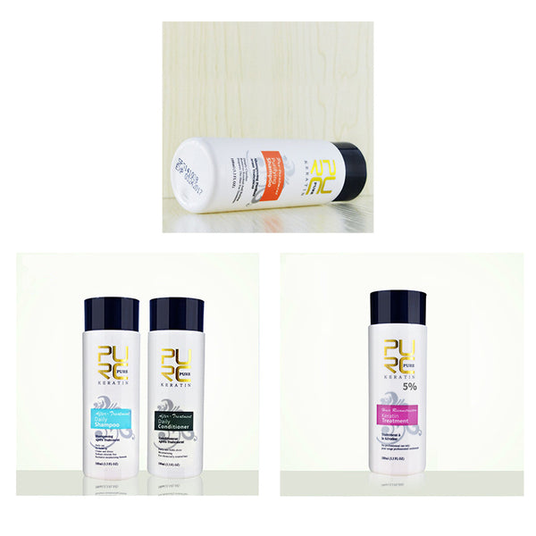 PURC Straightening Hair Repair And Straighten Damage Hair Products Brazilian Keratin Treatment Purifying Shampoo - happyshop365247