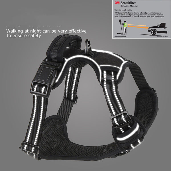 Dog Harness No Pull Breathable Reflective Pet Harness Vest - happyshop365247